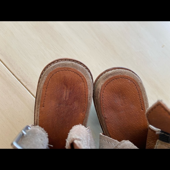 Frye Tan Suede Courtney Sling - Picture 6 of 9